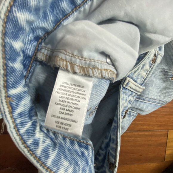 Butterfly Denim Jeans size 7 Material Girl Embroidered - Picture 7 of 7